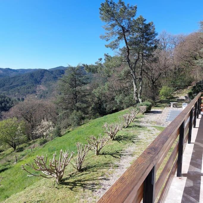 Chalet 14 Pers Avec Vue Panoramique Et Piscine Chauffee Genolhac Экстерьер фото